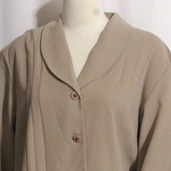 Womens Ladies Plus DANNY & NICOLE Biege Jacket & Pants Suit 22W 22 Woman - Picture 5 of 11